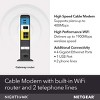 NETGEAR C7100V-100NAR Nighthawk AC1900 WiFi DOCSIS 3.0 Cable Modem Router, For XFINITY Internet & Voice – Certified Refurbished - 3 of 4