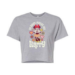 Women's - Disney - Mickey & Friends Cropped Graphic T-Shirt - 1 of 4