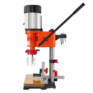 VEVOR Benchtop Mortise Machine, 370W, 1725 RPM Woodworking Mortising Machine, with 1/4-Inch 3/8-Inch 1/2-Inch Chisels Wooden Workbench, Orange - 1 of 4