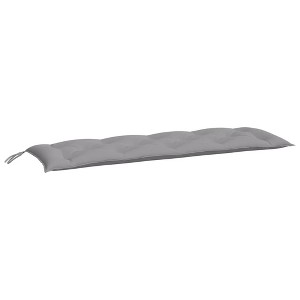 vidaXL Garden Bench Cushion, 59.1"x19.7"x2.8", Oxford Fabric, Gray -Comfortable, Tear-Resistant, Water-Resistant - 1 of 4