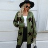 Women's Star Print Longline Cardigan-Cupshe - 4 of 4