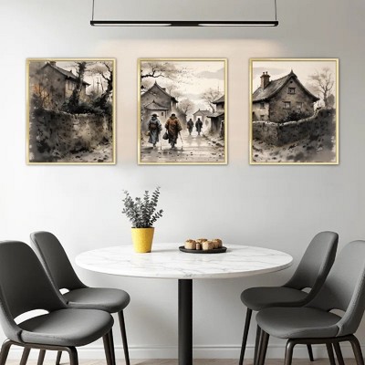 Floral Canvas Wall Art with Strong Artistic and Visual Aesthetics,3 - Pieces