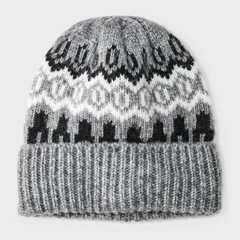 Recycled Polyester Fair Isle Beanie - Universal Thread™ - image 1 of 4