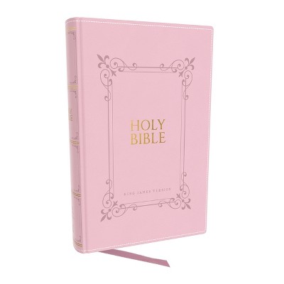 Kjv Holy Bible Large Print Center-column Reference Bible, Pink ...