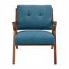 OUTSUPPLY Mid Century Lounge Chair, 300lb Capacity Tufted Accent Chair with Solid Wood Frame - 4 of 4