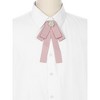 INSPIRE CHIC Women's Ribbon Rhinestone Bowknot Pre-Tied Brooch Bow Ties - 4 of 4
