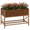 Outsunny Galvanized Raised Garden Bed, Metal Planter Box with Legs, Storage Shelf and Bed Liner - 4 of 4