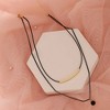 SOHI Women's Onyx Black Bar Charm Multi-Layer Necklace - 2 of 4