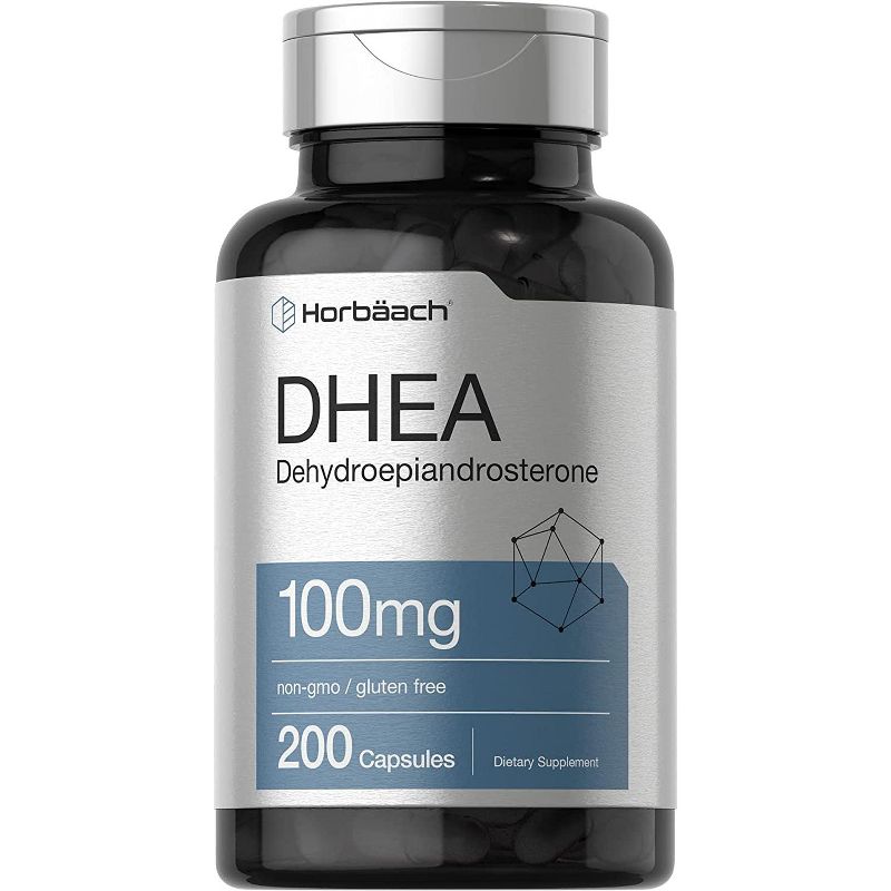 Horbaach DHEA 100mg | 200 Capsules, 1 of 4