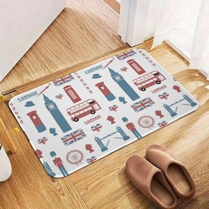 London City Bathroom Rugs Winter Bath Mat Absorbent Non Slip Bathroom Mat Christmas Soft Floor Carpet 16x20 Inches - 1 of 1