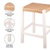 Alaterre Newport Barstool with Rope Seat, White - 2 of 4