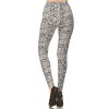 Slickblue Snakeskin Print Full Length Leggings, High Waistband, Fitted Pants, Trendy Style, Multicolor, One Size - 3 of 4