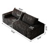 71" Corduroy 3-Seater Sofa with Deep Seat Design, Family Sofa for Living Room or Apartment, No Assembly Sofa for Couples or Guests-Koiai - 4 of 4