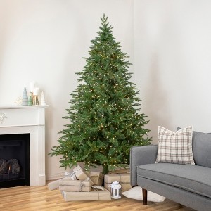 Northlight Real Touch™ Pre-Lit Artificial Birch River Fir Christmas Tree - 7.5' -  Candlelight Clear Lights - 1 of 4