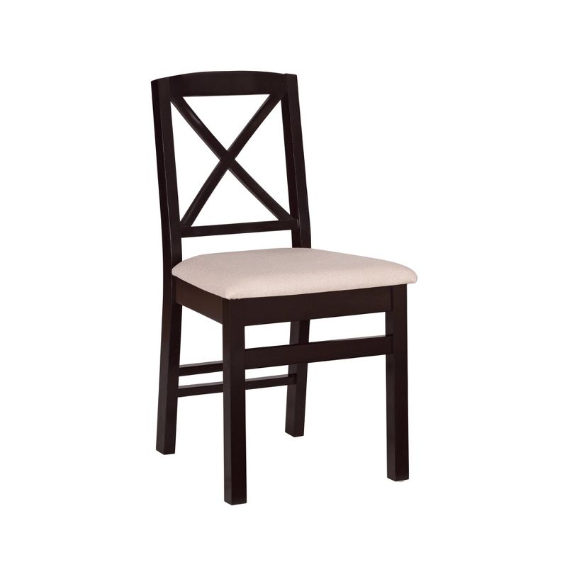 Set of 2 Triena X-Back Dining Chairs - Linon, 3 of 14