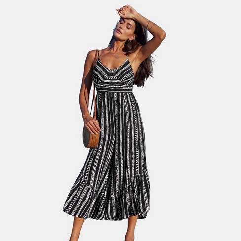 Target women's striped sales jumpsuit