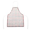 Unique Bargains Christmas Aprons Linen Red Black Beige 21.65"x26.77" 1 Pcs - 4 of 4