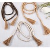 Saro Lifestyle Decorative Garland With Wood Bead Design - 3 of 4
