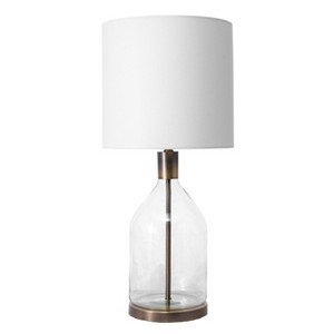 nuLOOM Vista Glass 29" Table Lamp Lighting - Gold 29" H x 12" W x 12" D - 1 of 3