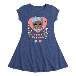Girls' - LOL Surprise! - Let's Par-Tea Fit & Flair Cap Sleeve Dress - 1 of 2