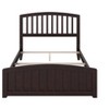 AFI Furnishings Richmond Full Traditional Bed with Matching Footboard and Turbo Charger in Espresso - 3 of 4