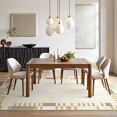 Abynow Medallion Diamond Faded Rustic Indoor Area Rug
