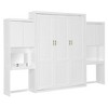 TIRAMISUBEST Queen Size Murphy Bed with Desk and Vanity, All-in-One Design Folding Bed Frame with Storage Cabinets - 4 of 4