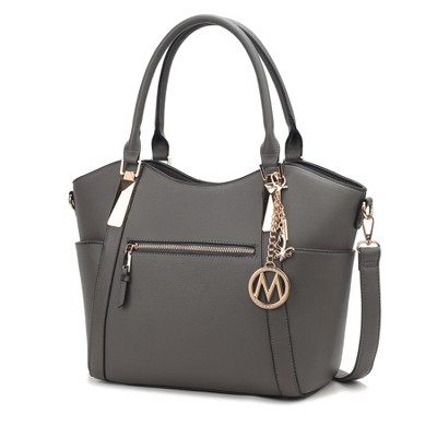 MKF Collection Janise Solid Vegan Leather Tote Bag Purse by Mia K