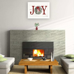 YOOCOZZ Christmas Trendy Decoration, Xmas Wall Decor - "Christmas Joy" Wall Decoration  by Lori Deiter, Ready to Hang Framed Print - 1 of 4