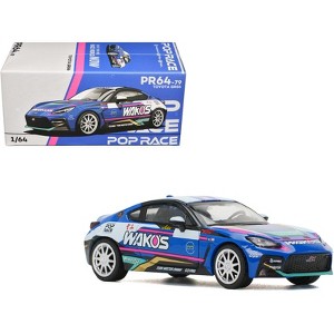 Toyota GR86 "Wako's" Blue with Graphics 1/64 Diecast Model Car by Pop Race - 1 of 3