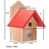 JCS Wildlife Chickadee Post Mount Birdhouse with Recycled Poly Lumber Roof - 2 of 4
