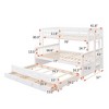 Grungis Twin Over Full Loft Bed with Twin size Trundle and Drawers,Bunk Bed with Guardrail Can Divided Into 2 Beds,Loft and Bunk Bed for Bedroom - 3 of 4