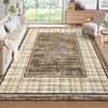 Washable Bordered Living Room Bedroom Rugs, Soft Non Slip Floor Carpet for Dining Room Kitchen, Stain Resistant Floor Cover for Home Office - 2 of 4