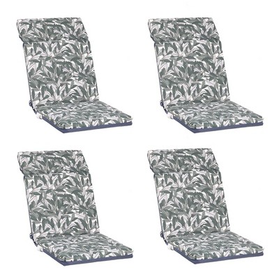 Aoodor Reversible Design High Back Chair Cushions Set Of 4- White : Target