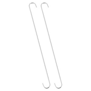Unique Bargains Carbon Steel Indoor Outdoor Kitchen S Hooks 2 Pcs - 1 of 4