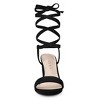 Allegra K Women's Lace Up Chunky Heels Sandals - 3 of 4