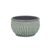 Cheung's Arcello Round Blue Leaf Patterned Ceramic Pot - Large - 2 of 3