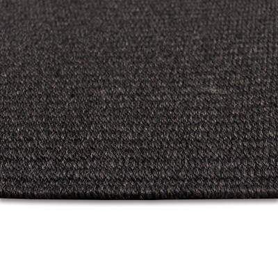Charcoal Flat Woven Reversible Indoor/Outdoor Rug 5' x 7'