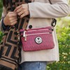 MKF Collection Geneve M Signature Crossbody & Wristlet by Mia K- Burgundy - 3 of 4