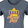 Women's - Instant Message - Mardi Crown Graphic T-shirt Dress - 2 of 4