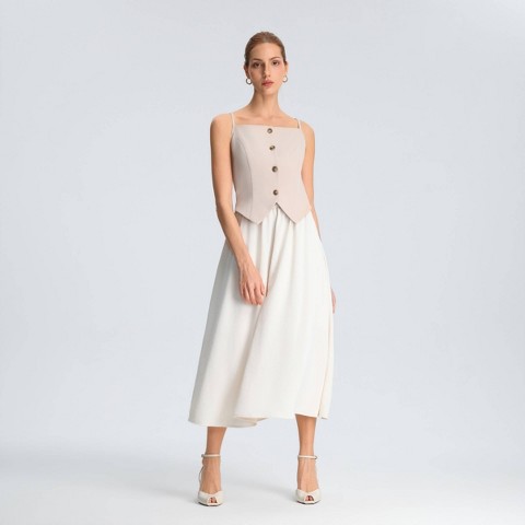 Женские платья A New Day Women's Twofer Midi A-Line Dress - A New Day™ Driftwood Gray S