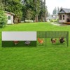Large Chicken Tunnels for Yard, Portable Chicken Coop Run with Corner Frames, Spire Roof Chicken Playpen Enclosure with Cover, Metal Poultry Cage - 4 of 4