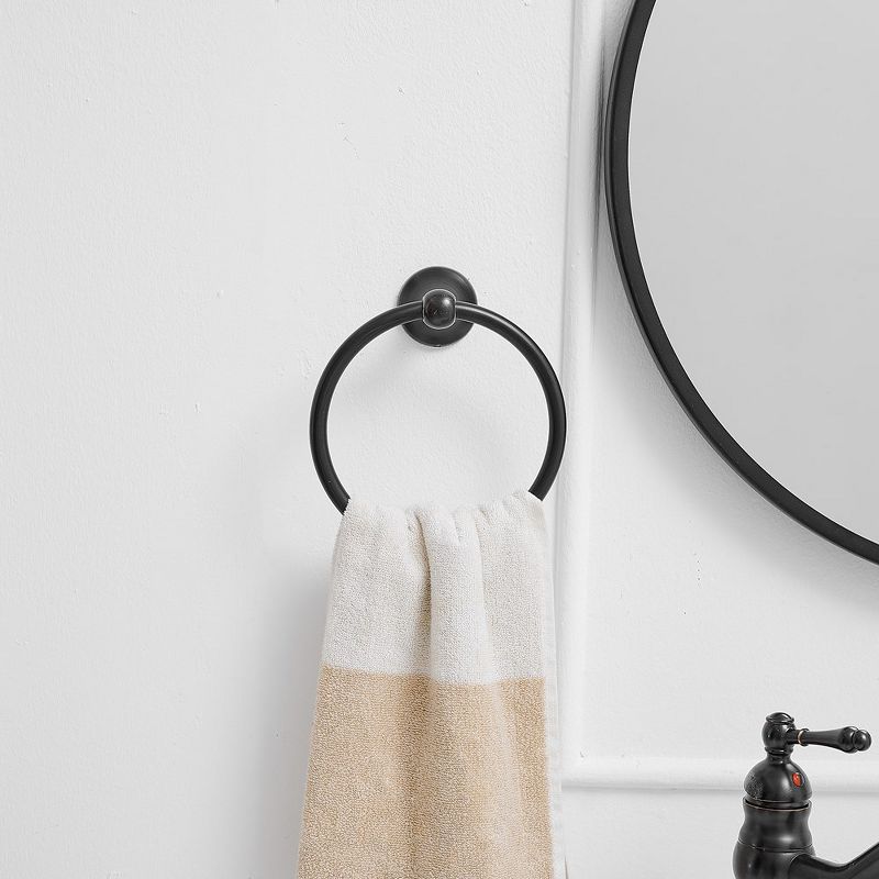 BWE Traditional Wall Mounted Towel Ring Bathroom Accessories Hardware in Oil Rubbed Bronze, 3 of 7