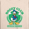 Women's - Disney - Donald Duck Bogey Club Lightweight French Terry Wide Neck Long Sleeve Shirt - 2 of 4