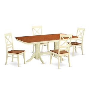 Dining Table Set with Chairs - Kitchen Table Set for 6-8 People - Modern Farmhouse Style - 1 of 4