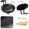 ChicFurnit Dining Chairs 2 PCS Round Bar Stools Bar Chairs Armless Velvet Barstools for Counter, Kitchen Island, Black, 17.12"*14.96"*36.61" - 4 of 4