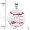 Black Bow Jewelry Sterling Silver Jim Thome Signature SM Enamel Baseball Pendant - 4 of 4