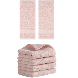 REGALWOVEN 100% Cotton Solid Soft Absorbent Bathroom Decorative Hand Towel 13" x 29" - 1 of 4