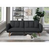 NicBex 81 Inch Loveseat Sofa Modern Upholstered Polyester Fabric Convertible Sofa Bed with Wood Legs for Living Room,Apartment - 2 of 4