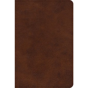 ESV Large Print Bible (Trutone, Deep Brown) - (Leather Bound) - 1 of 1